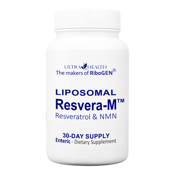 30E-RM, 30-day supply, Resveratrol and PUR N.M.N, NAD+ Boosting Compound, 400mg, Liposomal Enteric Capsules
