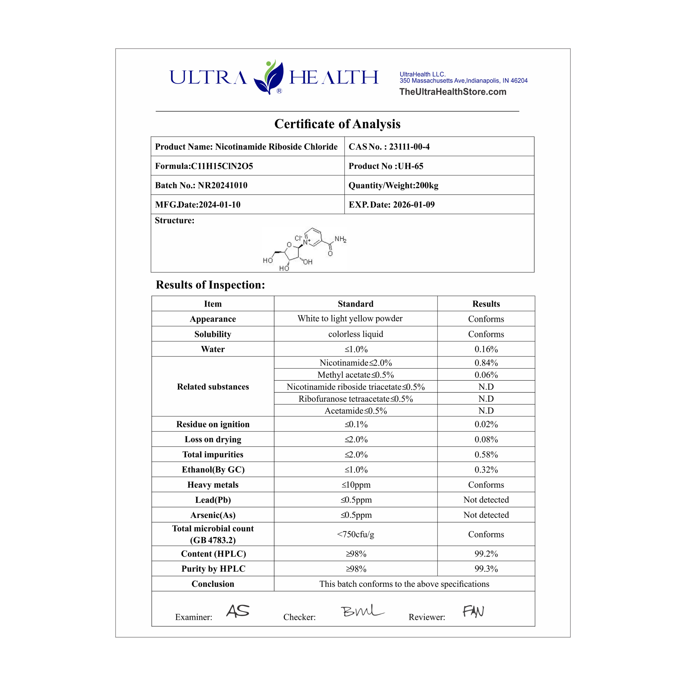 NR 60B ENTERIC (100%  RiboGEN™) - Ultra-Purity Pharmaceutical Grade Nicotinamide Riboside - 300mg