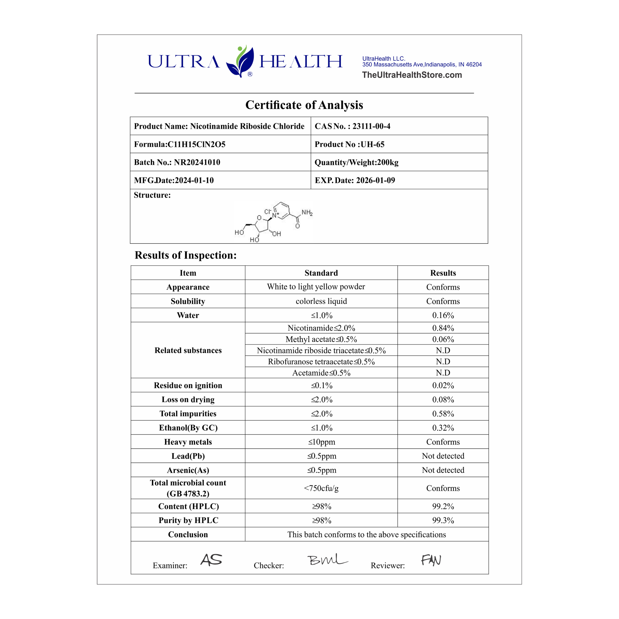 NR 60B INTL ENTERIC (100%  RiboGEN™) - Ultra-Purity Pharmaceutical Grade nicotinamide riboside - 300mg