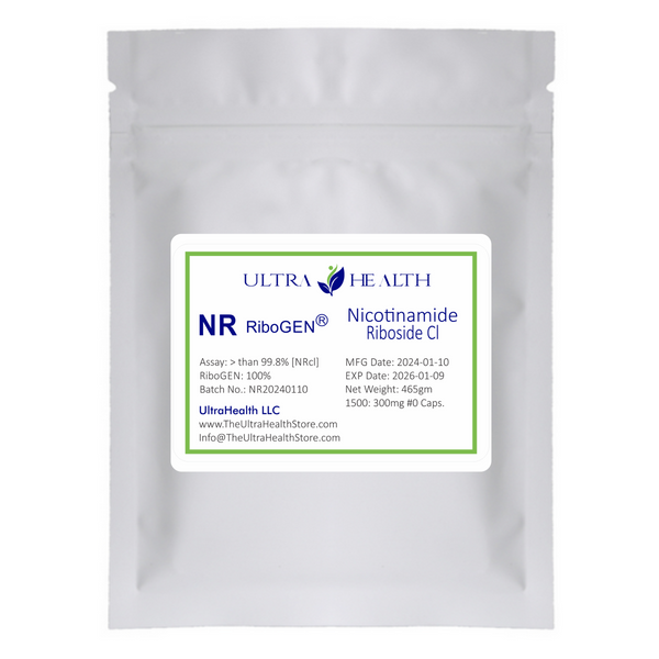 NR 1500C ENTERIC (1500 capsules), Nicotinamide Riboside (100% RiboGEN) 300mg Vegetarian Capsules for Private Label Supplements