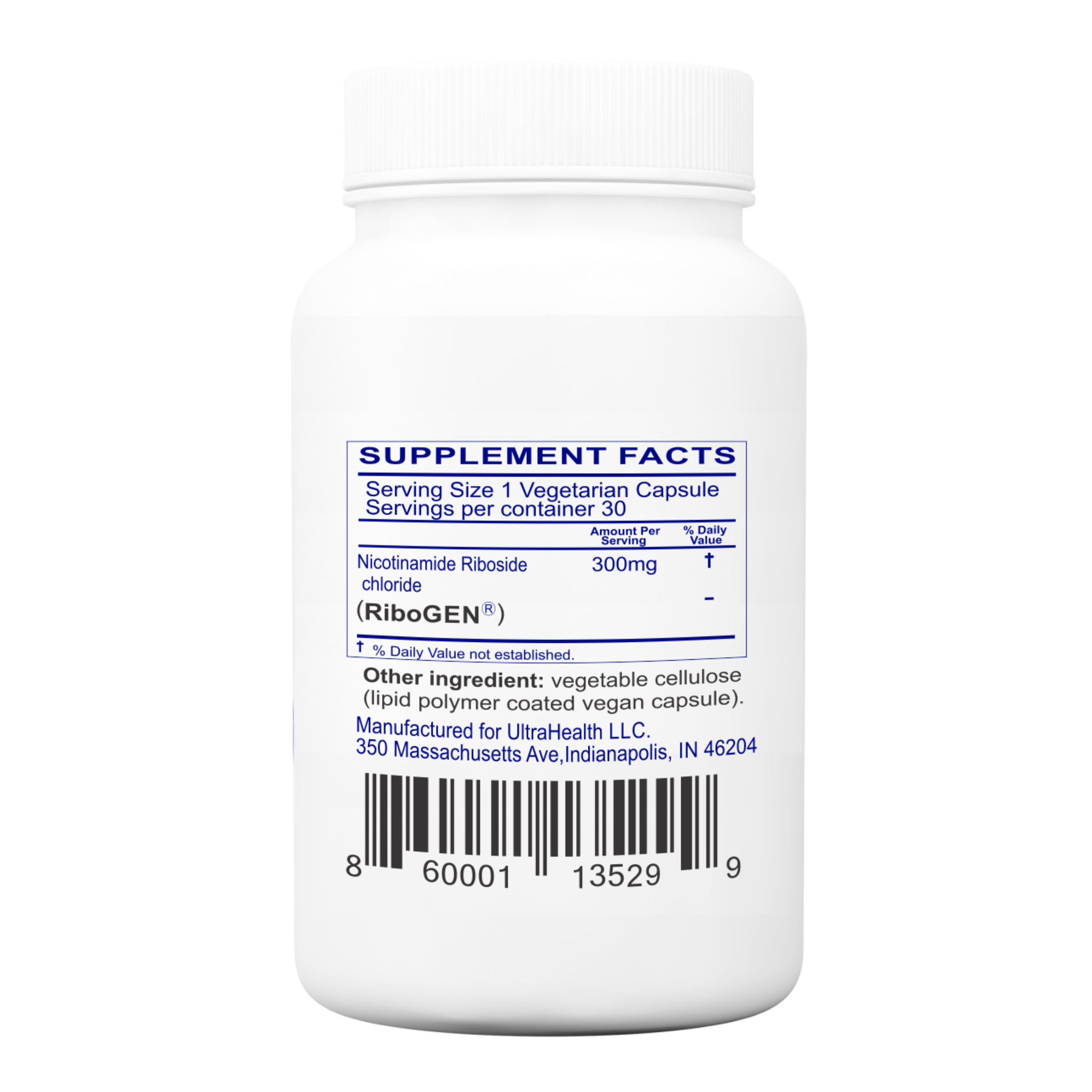 NR 30B INTL ENTERIC (100%  RiboGEN™) - Ultra-Purity Pharmaceutical Grade nicotinamide riboside - 300mg