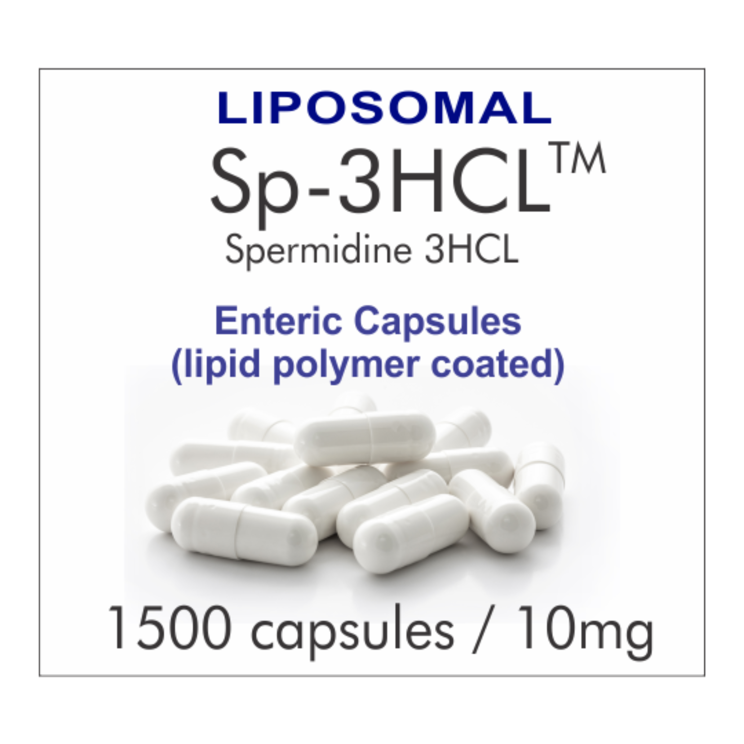 Best Spermidine Supplement - 1500 capsule supply, 1500E Liposomal