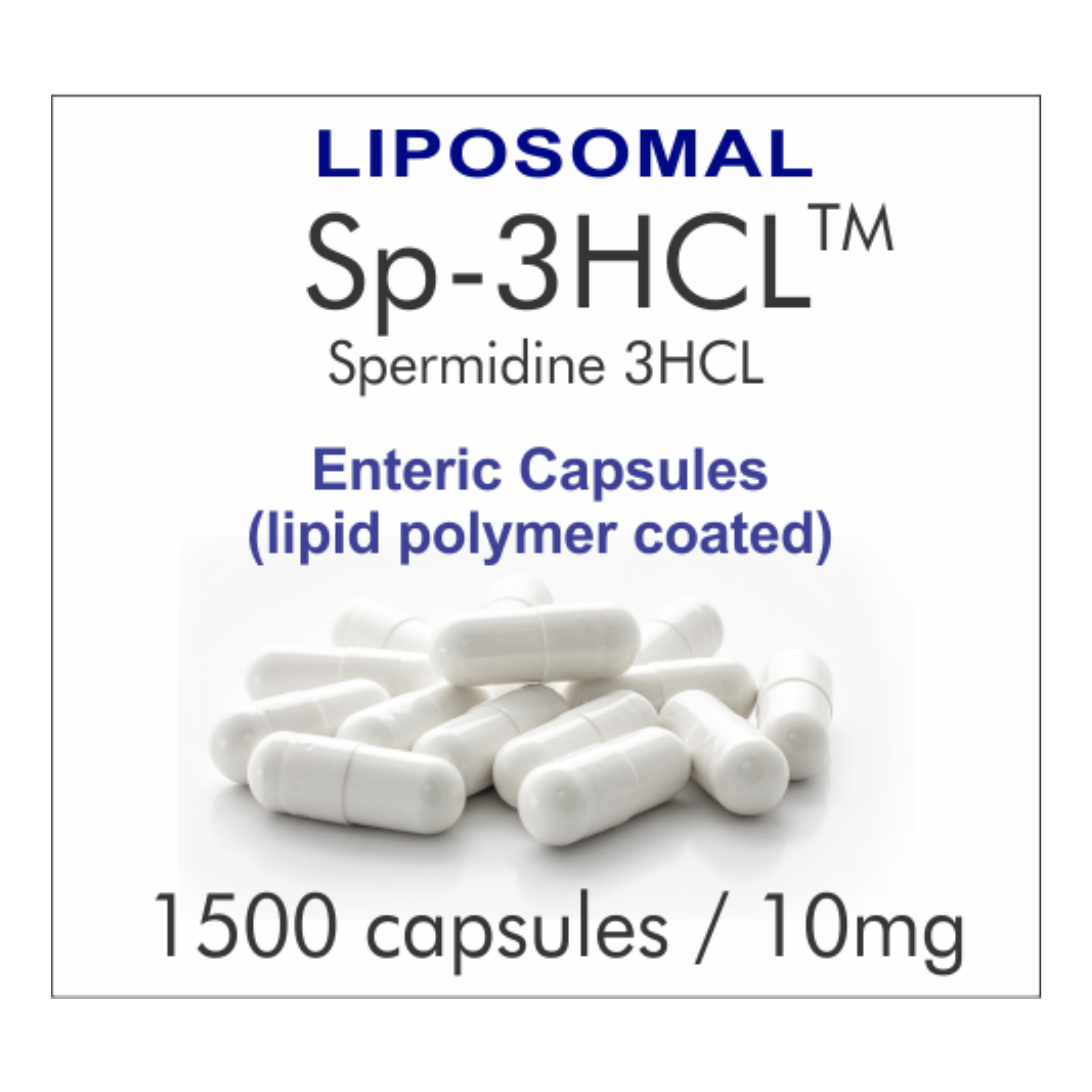 Best Spermidine Supplement - 1500 capsule supply, 1500E INTL Liposomal