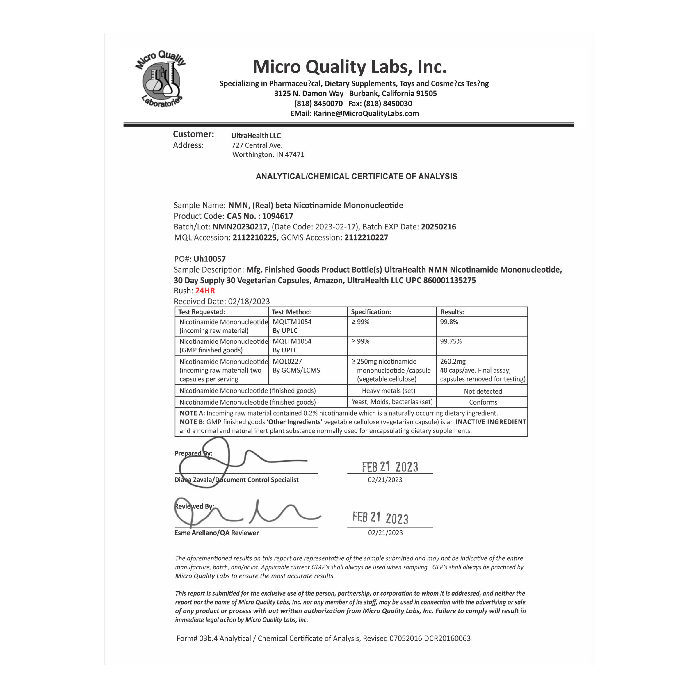 N M N, INTL, Creates NAD, 60-day supply, 250mg