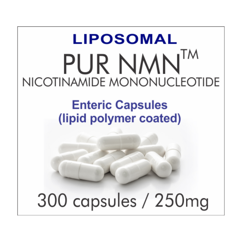 PUR NMN 300E, 10-month supply, 250mg, NAD+ supplement booster liposomal capsules