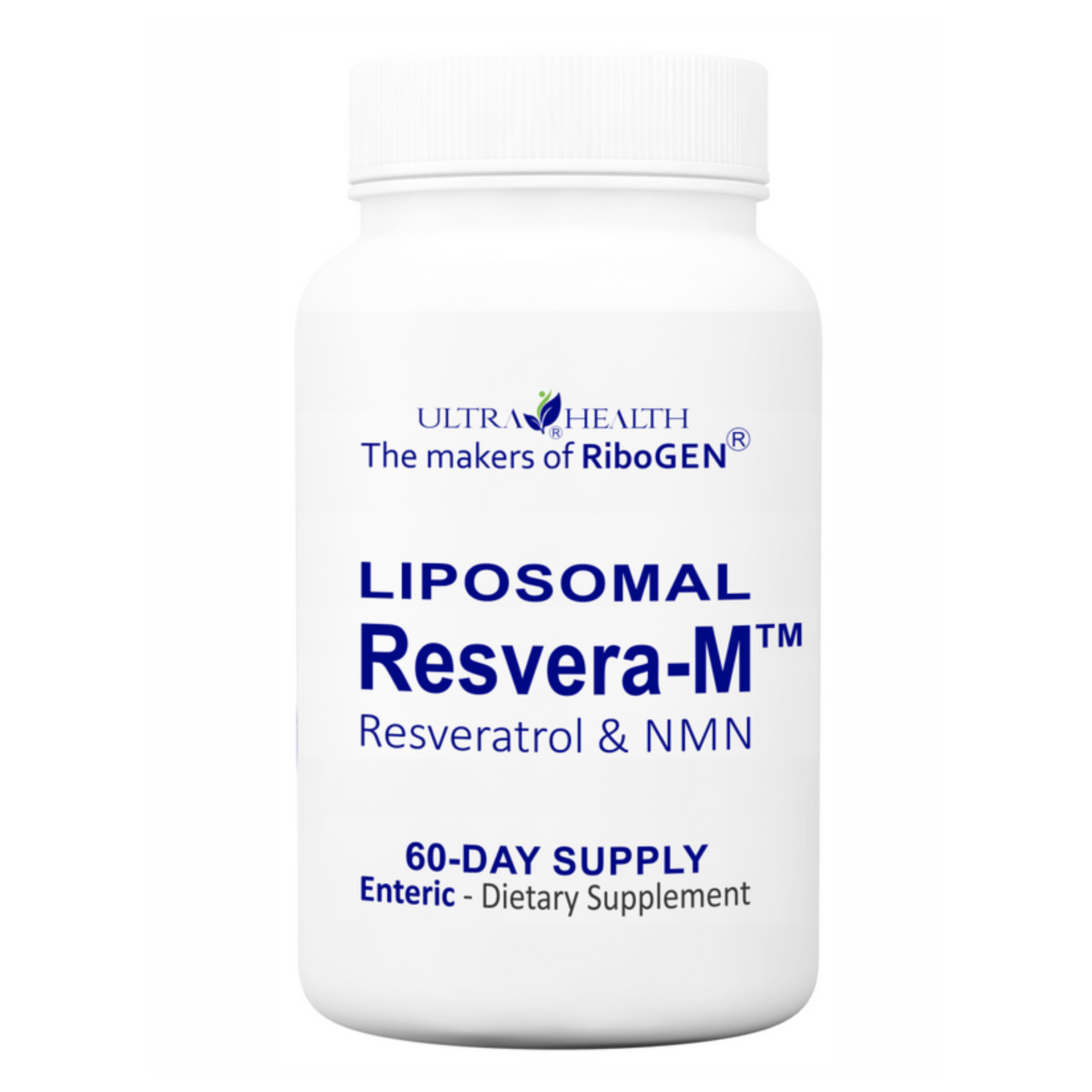 60E-RM, 60-day supply, Resveratrol and PUR N.M.N, NAD+ Boosting Compound, 400mg, Liposomal Enteric Capsules