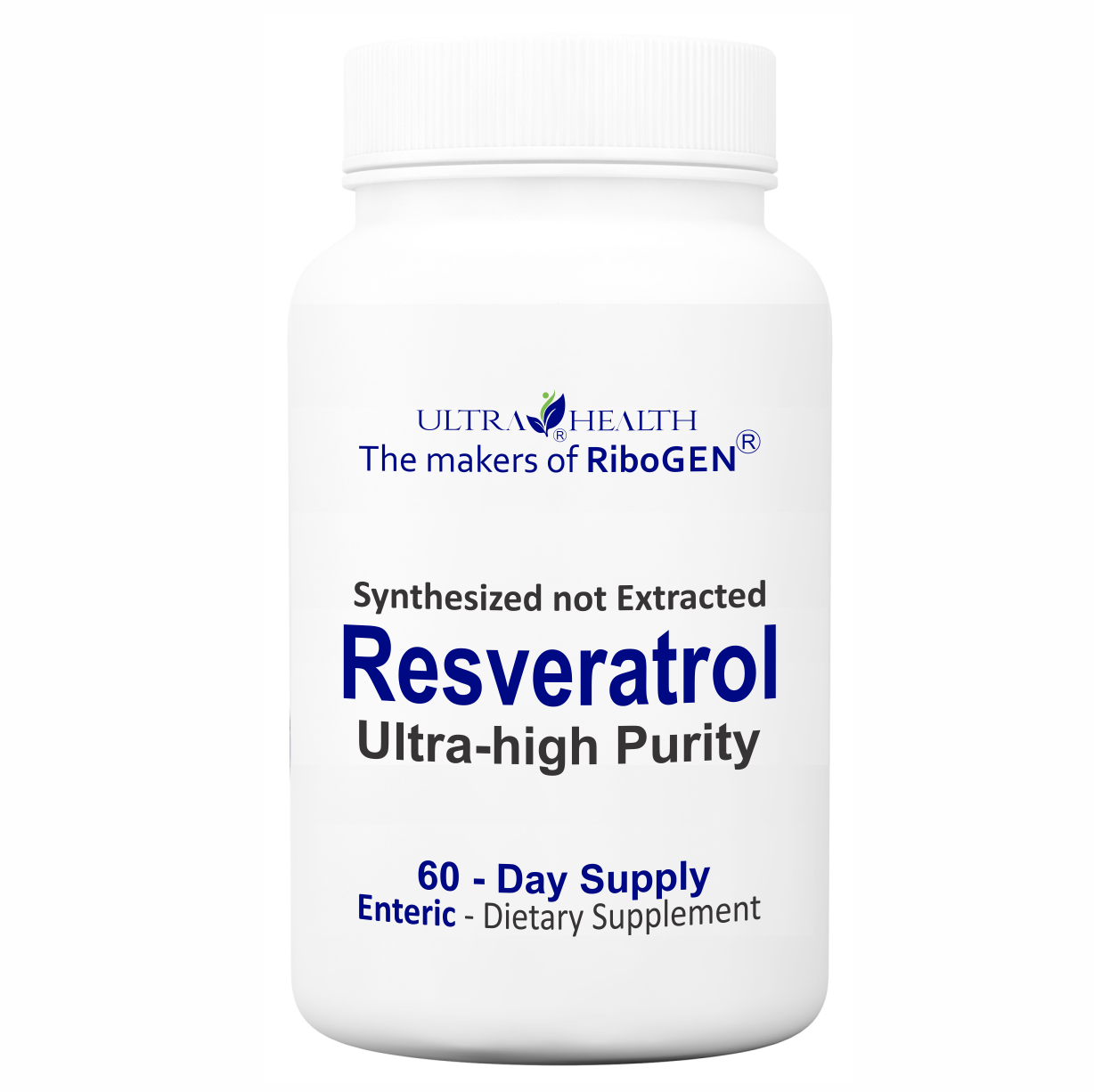 ResveraGEN™ 60 ENTERIC (Resveratrol): Ultra-pure Pharmaceutical Grade 300mg, 2-Month Supply, no additives