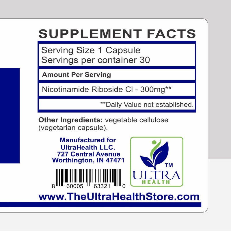 NR 30BB WS (100%  RiboGEN™) - Ultra-Purity Pharmaceutical Grade nicotinamide riboside - 300mg